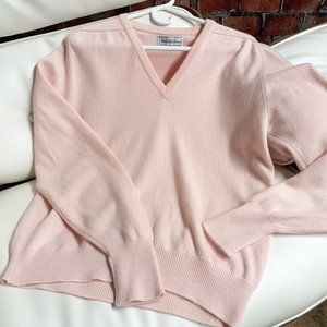 SAKS FIFTH AVENUE Pink Cashmere Sweater